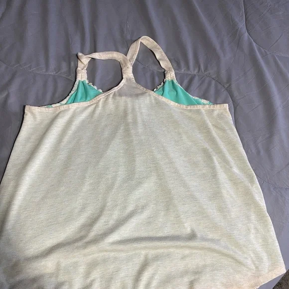 Rewind Cream and Green Tank Top - Picture 4 of 5